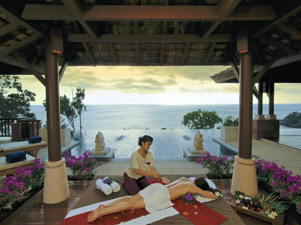 Spa treatment at luxury resort Pimalai