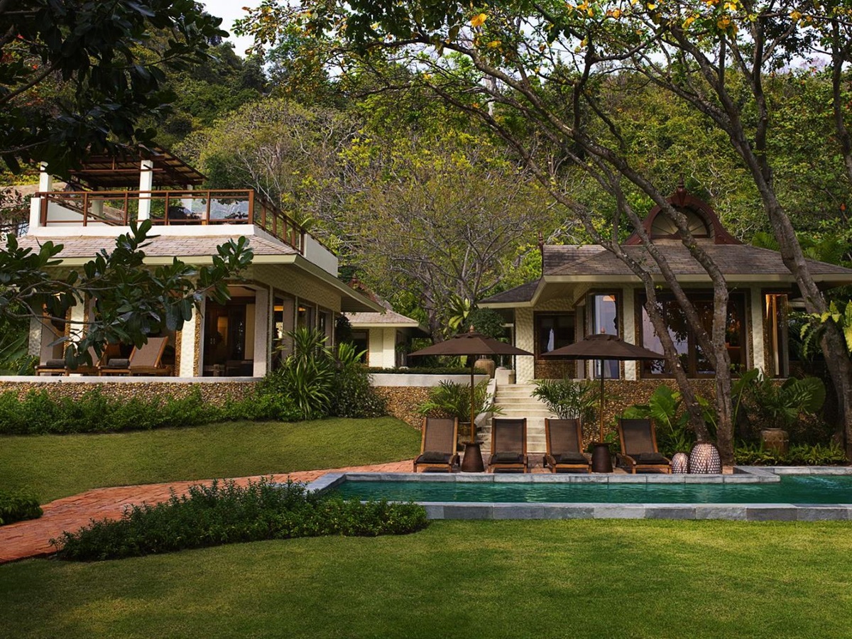 Phranang Villa exterior at Rayavadee in the Krabi region of Thailand
