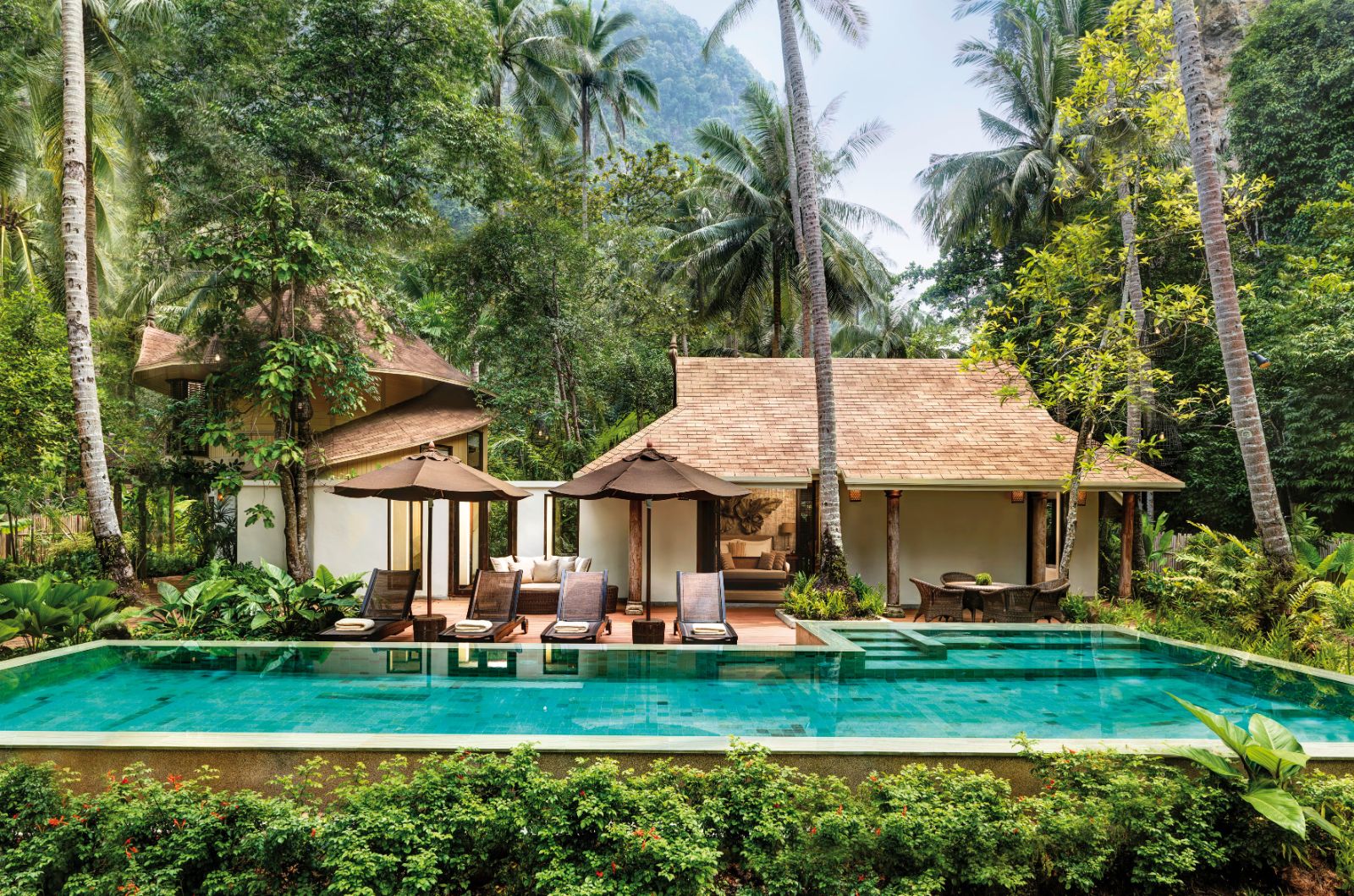 Family villa exterior at Rayavadee in the Krabi region of Thailand
