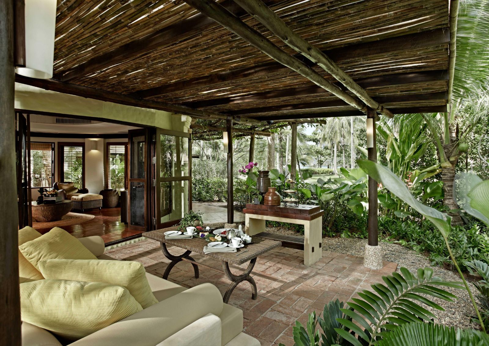 Pavilion villa terrace at Rayavadee in the Krabi region of Thailand