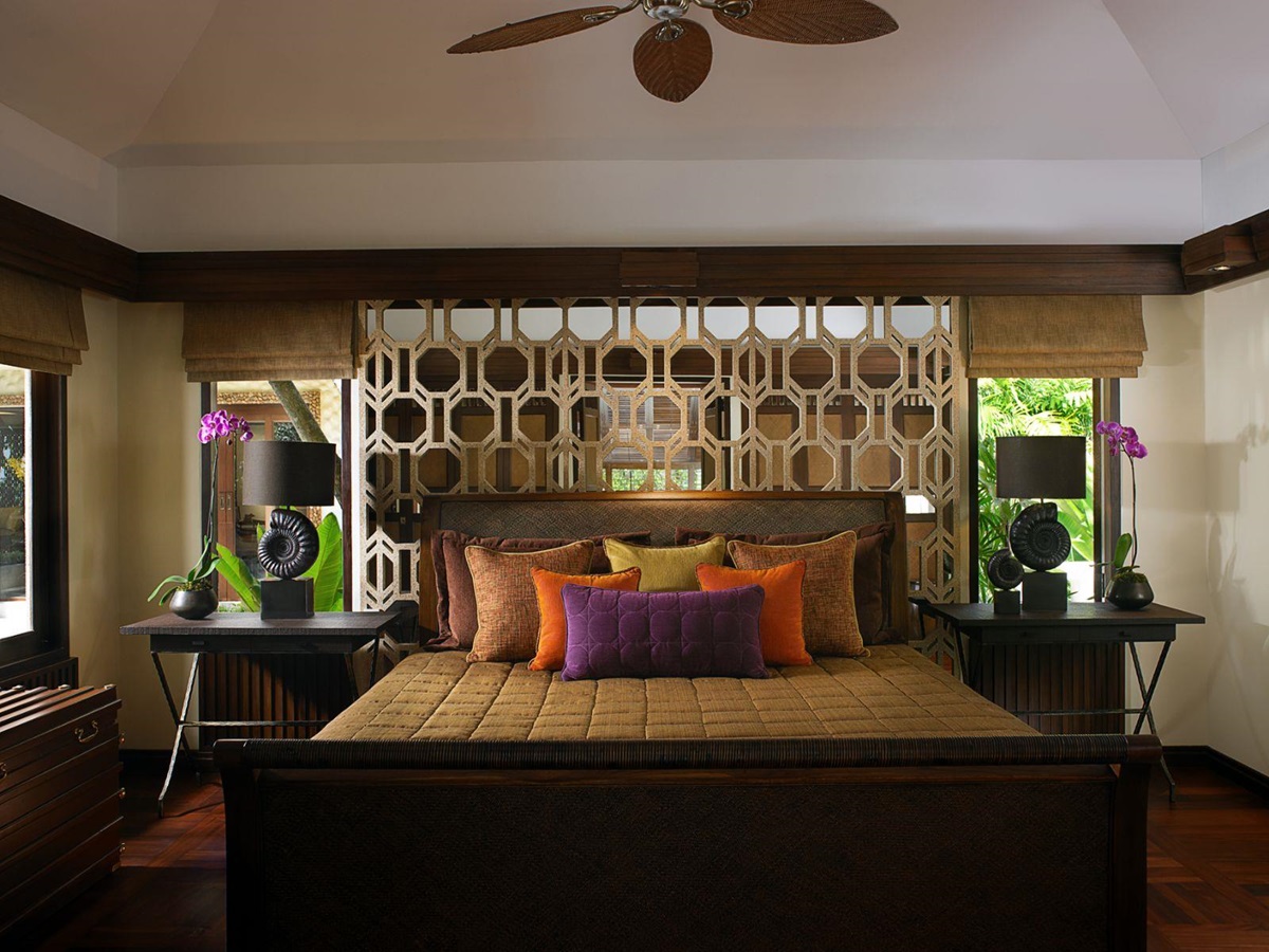 Phranang villa master bedroom at Rayavadee in the Krabi region of Thailand