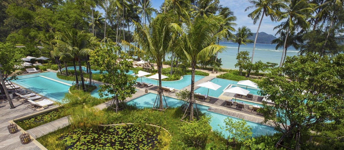 Main freeform pool at Rosewood