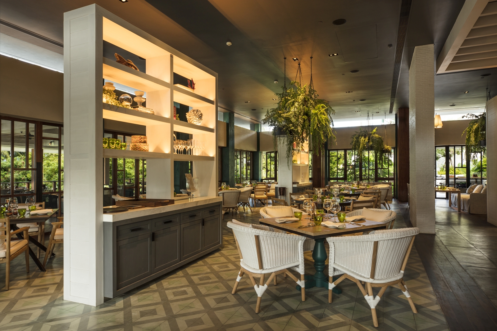 Red Sauce dining area
