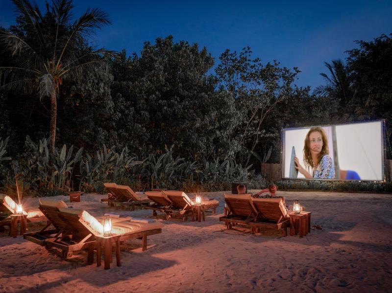 Outdoor cinema experience at luxury resort six sense yao noi