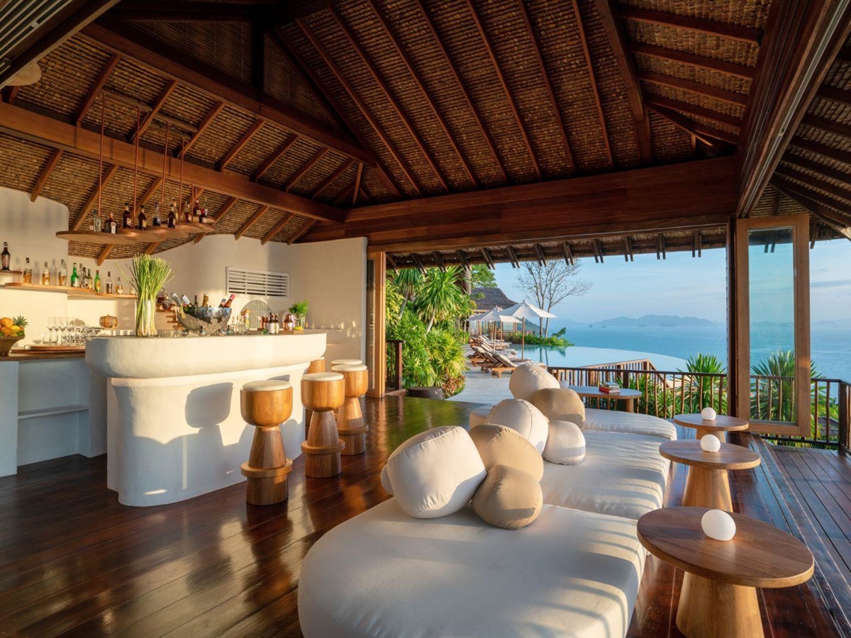 The Hilltop bar at luxury resort Six Senses Yao Noi