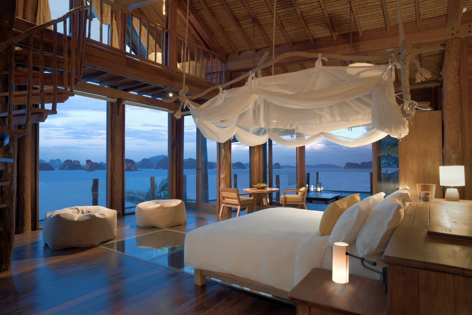 Bedroom in The View  at luxury resort Six Senses Yao Noi