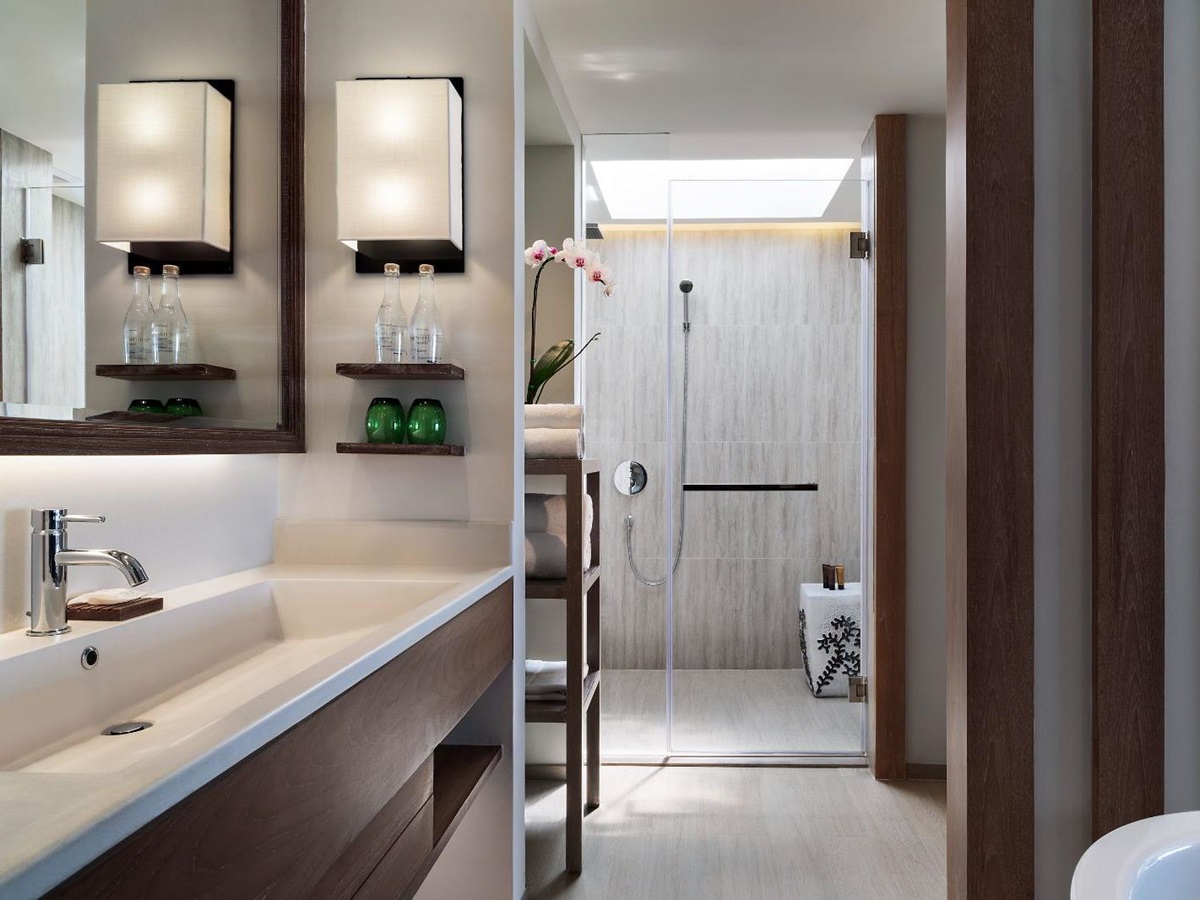 Guest suite bathroom at The Nai Harn resort in the Phuket region of Thailand