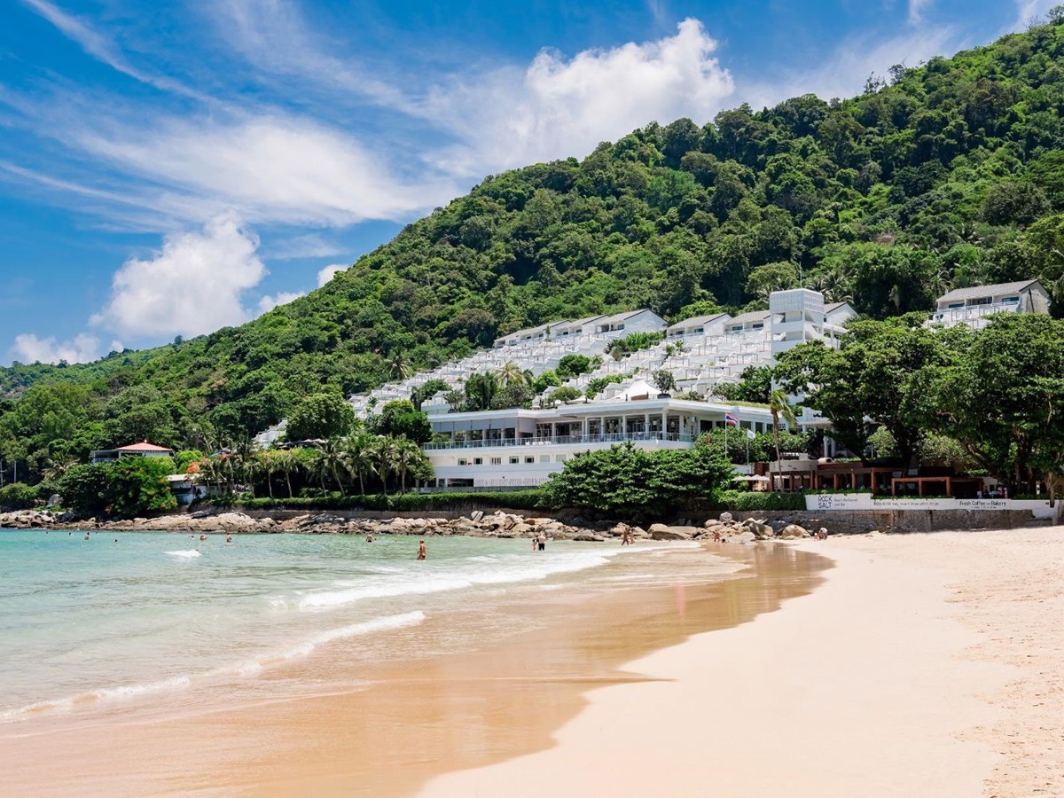 Exterior view of The Nai Harn and beach in the Phuket region of Thailand