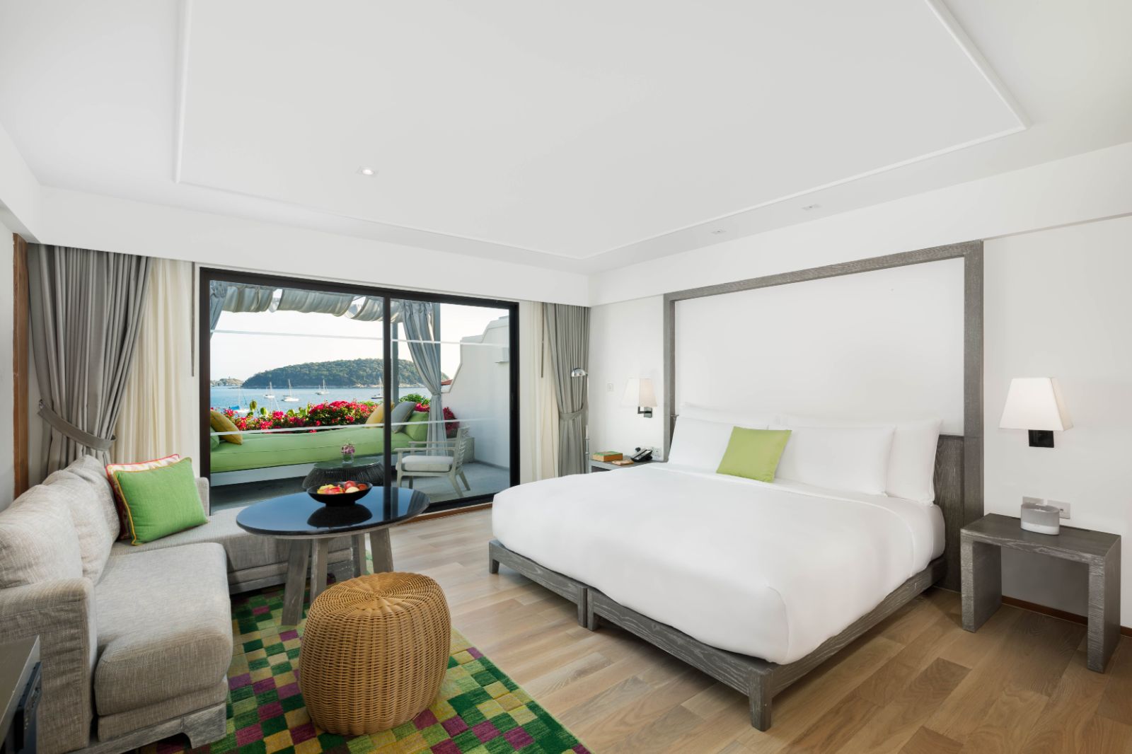 Family suite bedroom at The Nai Harn resort in the Phuket region of Thailand