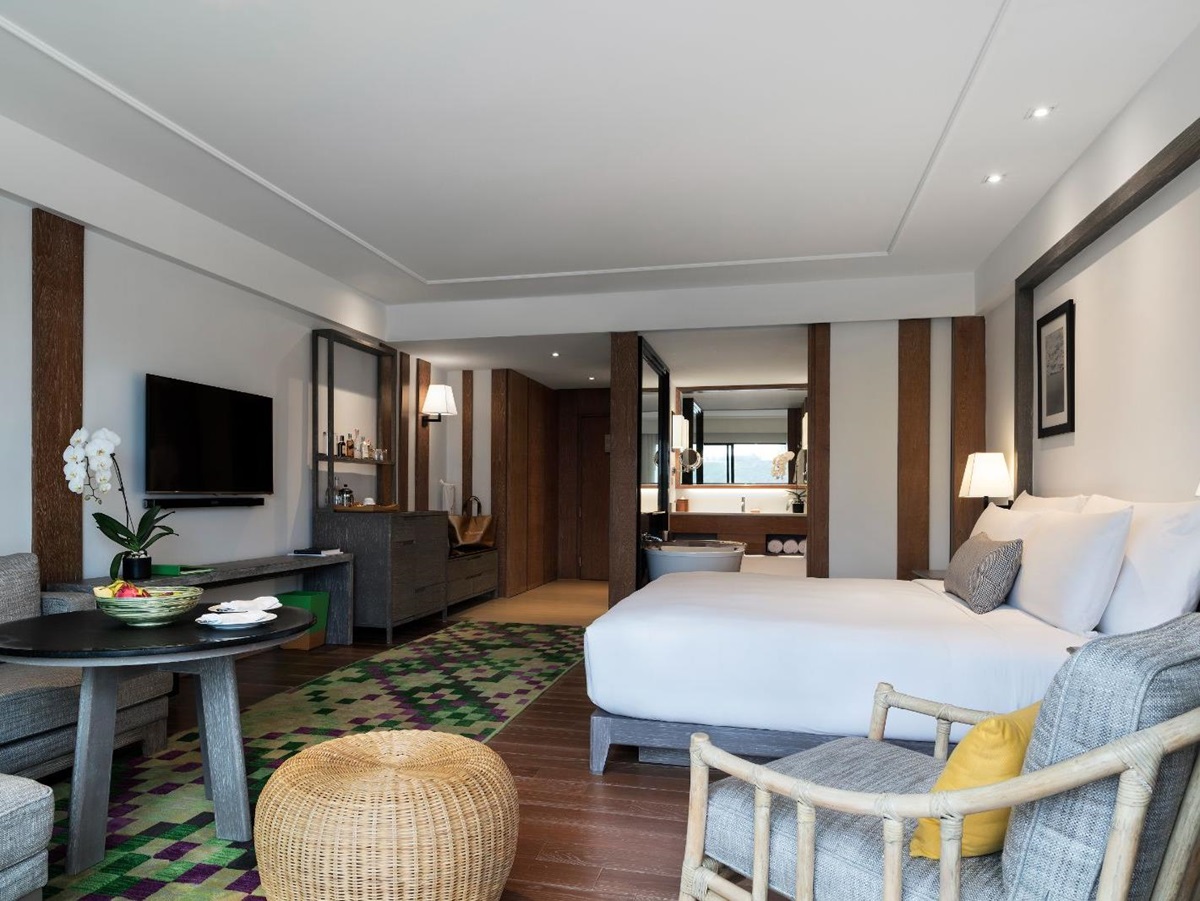 Ocean view guest suite at The Nai Harn resort in the Phuket region of Thailand