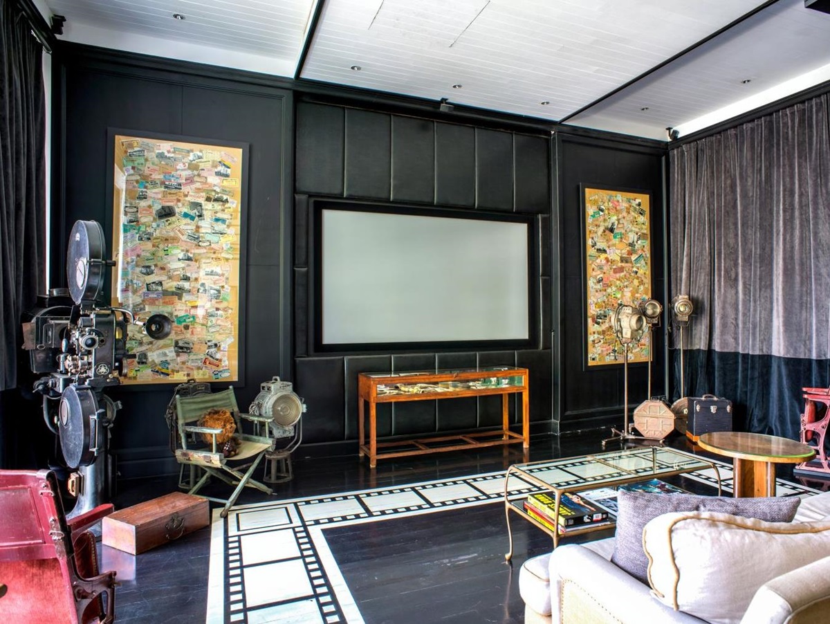 Movie screening room at the Siam Hotel in Bangkok