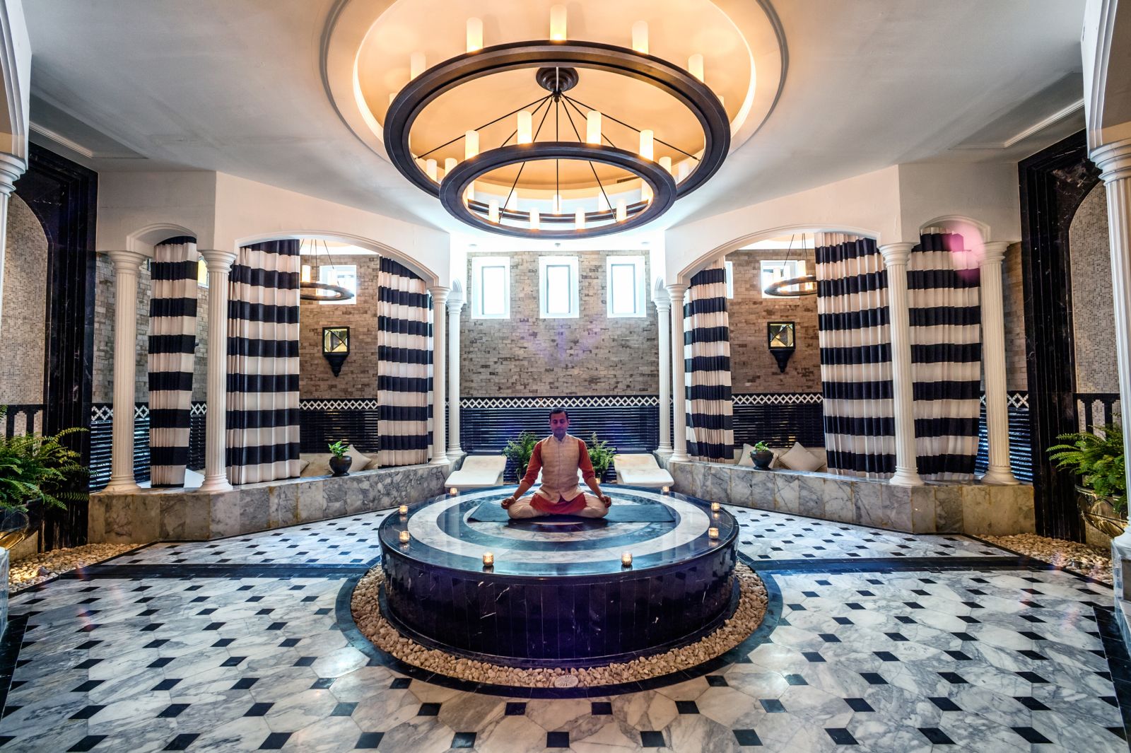 Entry to the spa at the Siam Hotel in Bangkok
