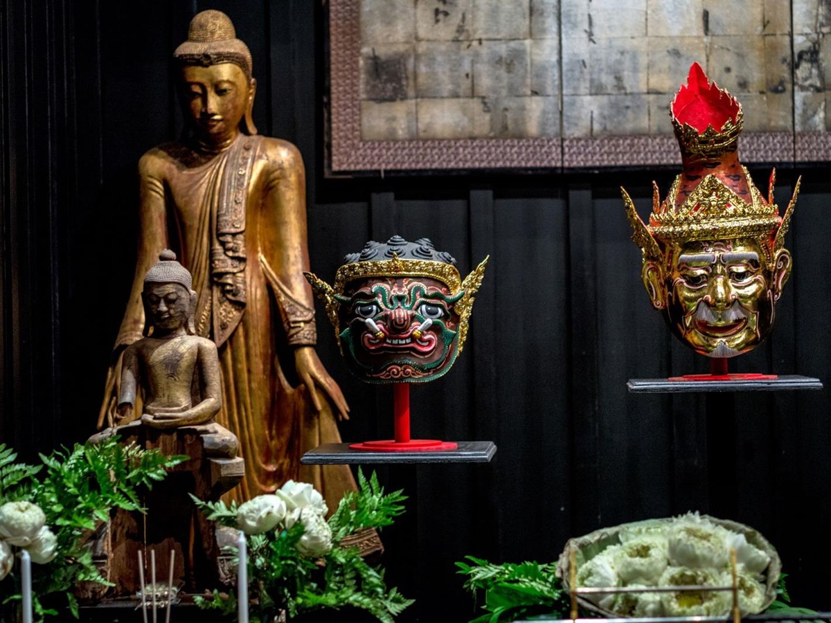 Traditional tattoo studio at the Siam Hotel in Bangkok