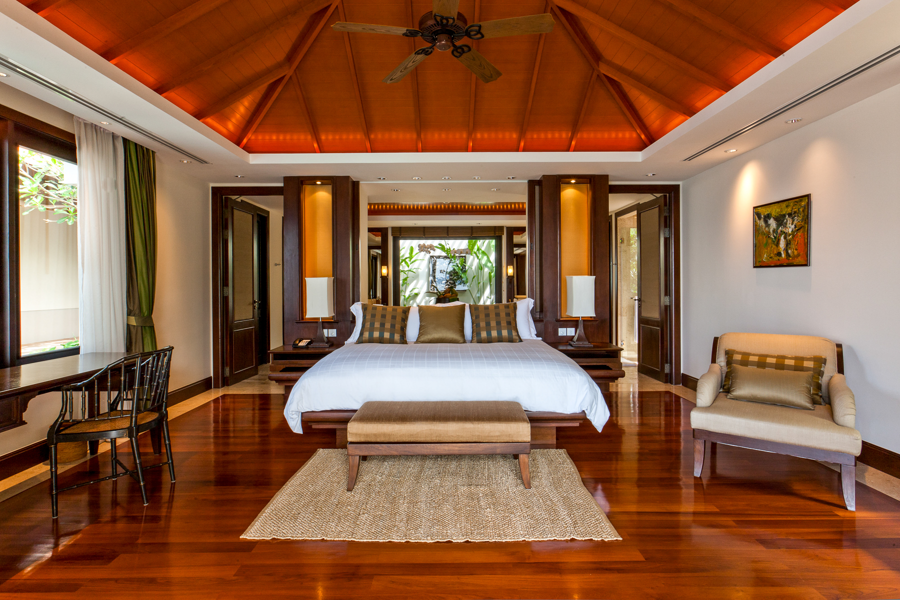 Villa bedroom at Trisara on Phuket