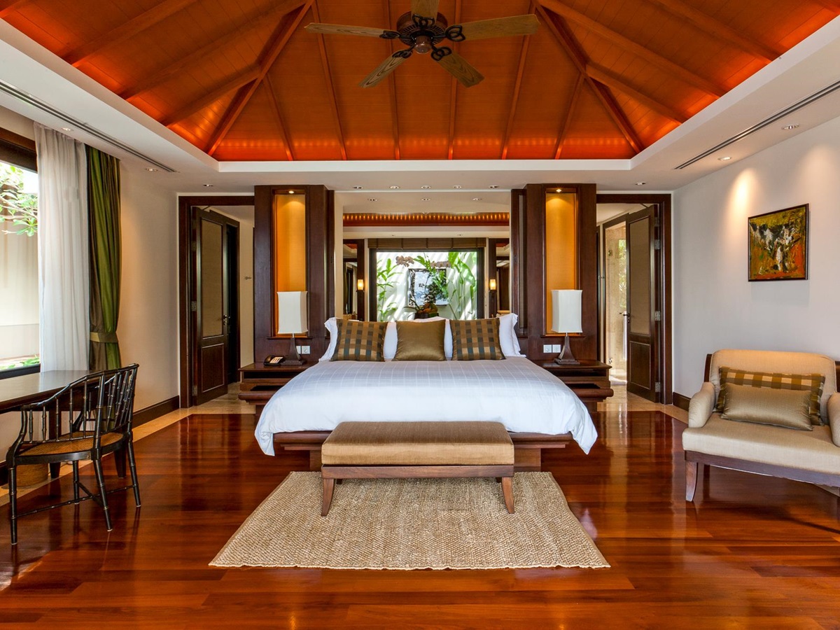 Villa bedroom at Trisara on Phuket