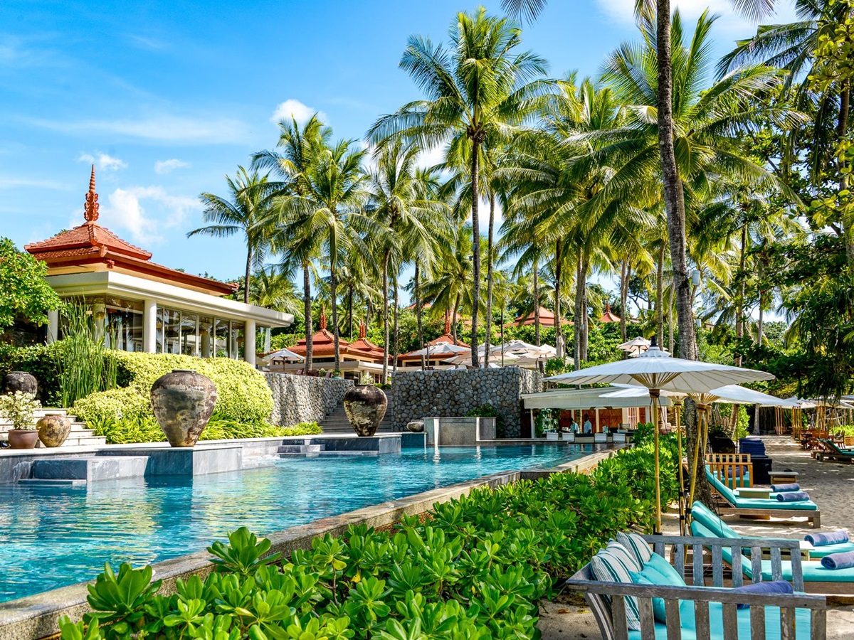 Pool and exterior of Trisara on Phuket