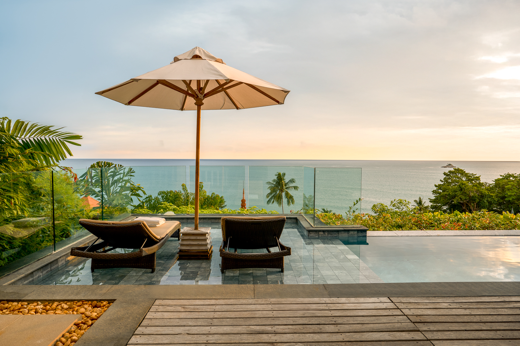 Thanawatchu villa pool at Trisara on Phuket