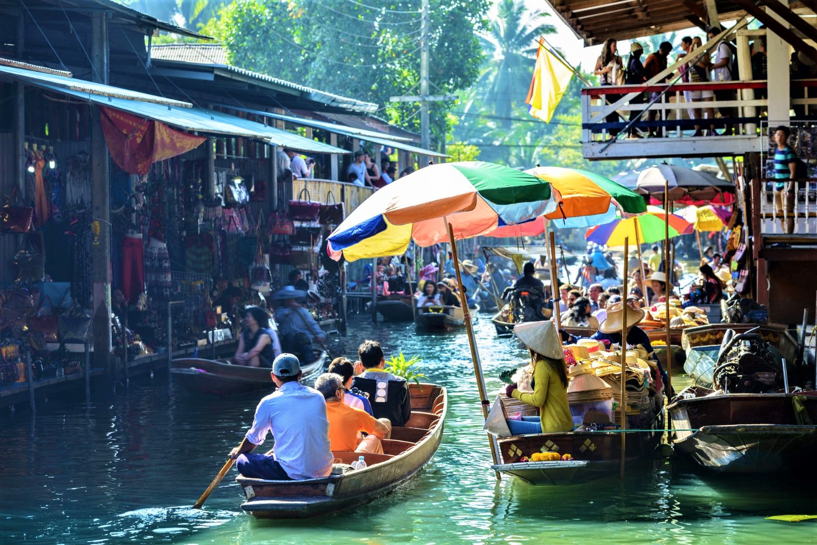 Bangkok floating market in Thailand