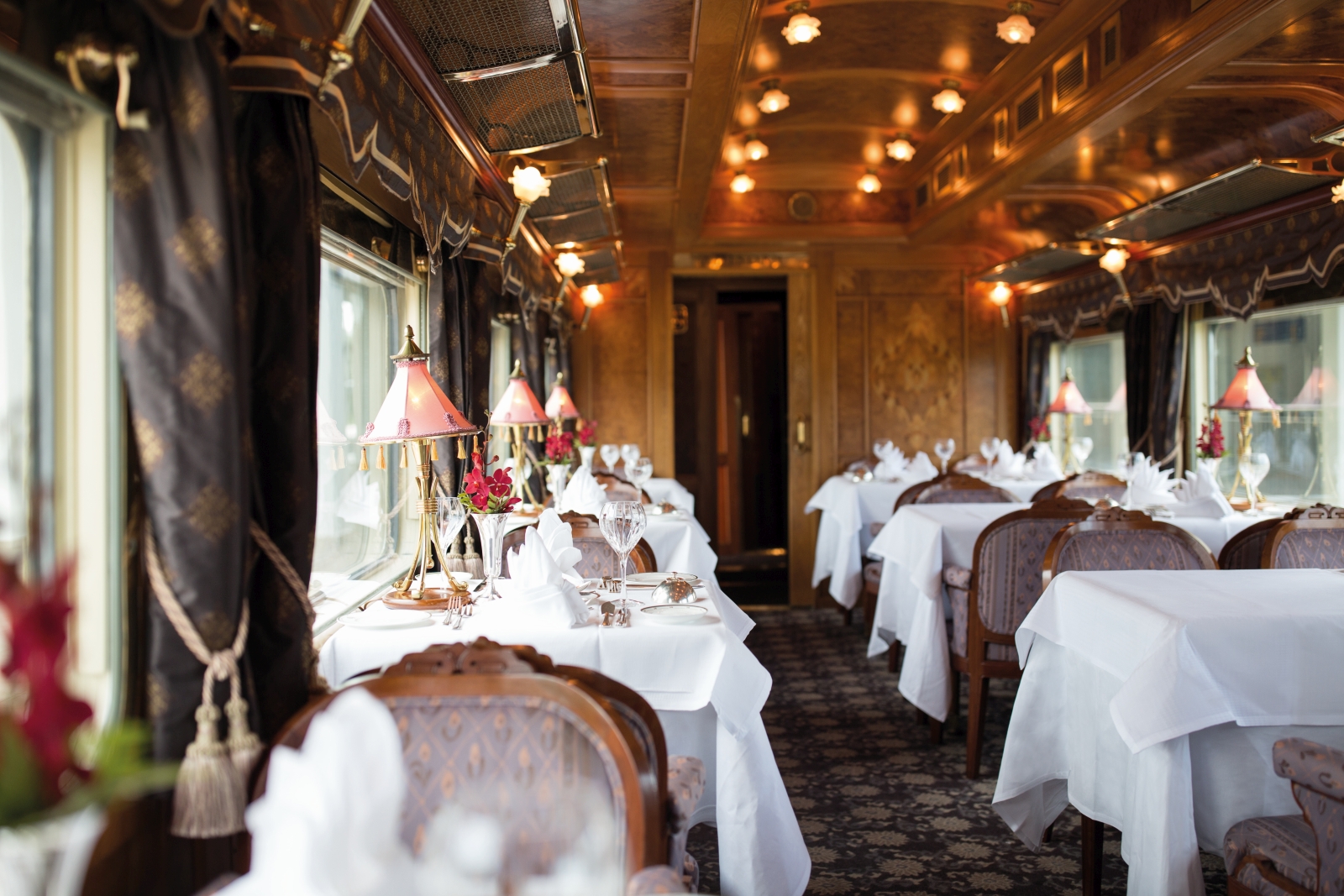 Fine Dining Carriage on Eastern and Oriental Express