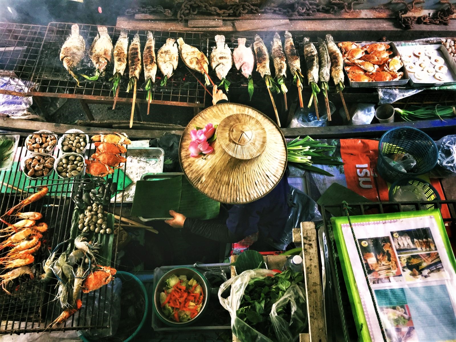 Lisheing Chang food market in Thailand