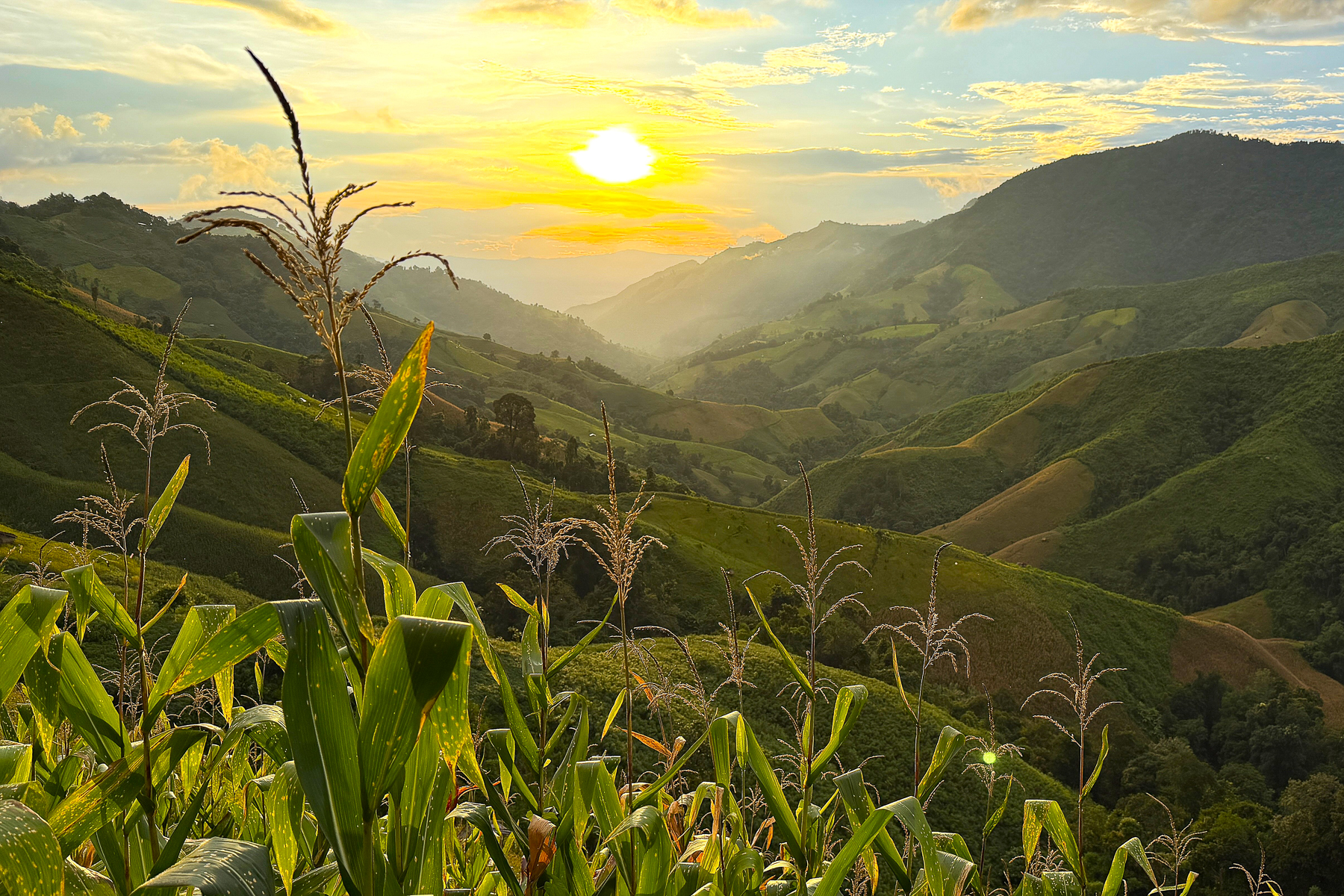 Mountain scenery of Nan, Thailand