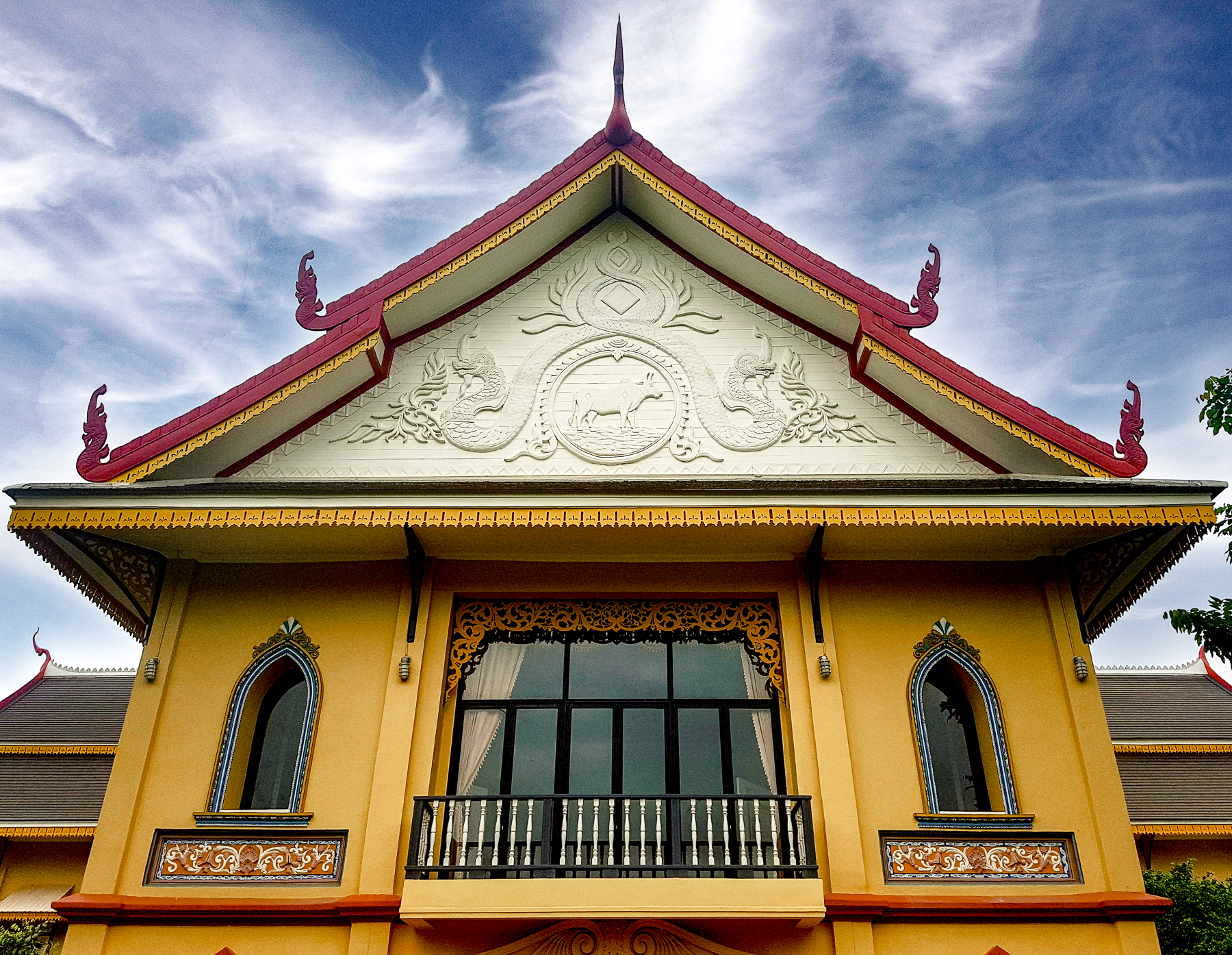 Exterior view of Nan National Museum in Nan Province, Thailand