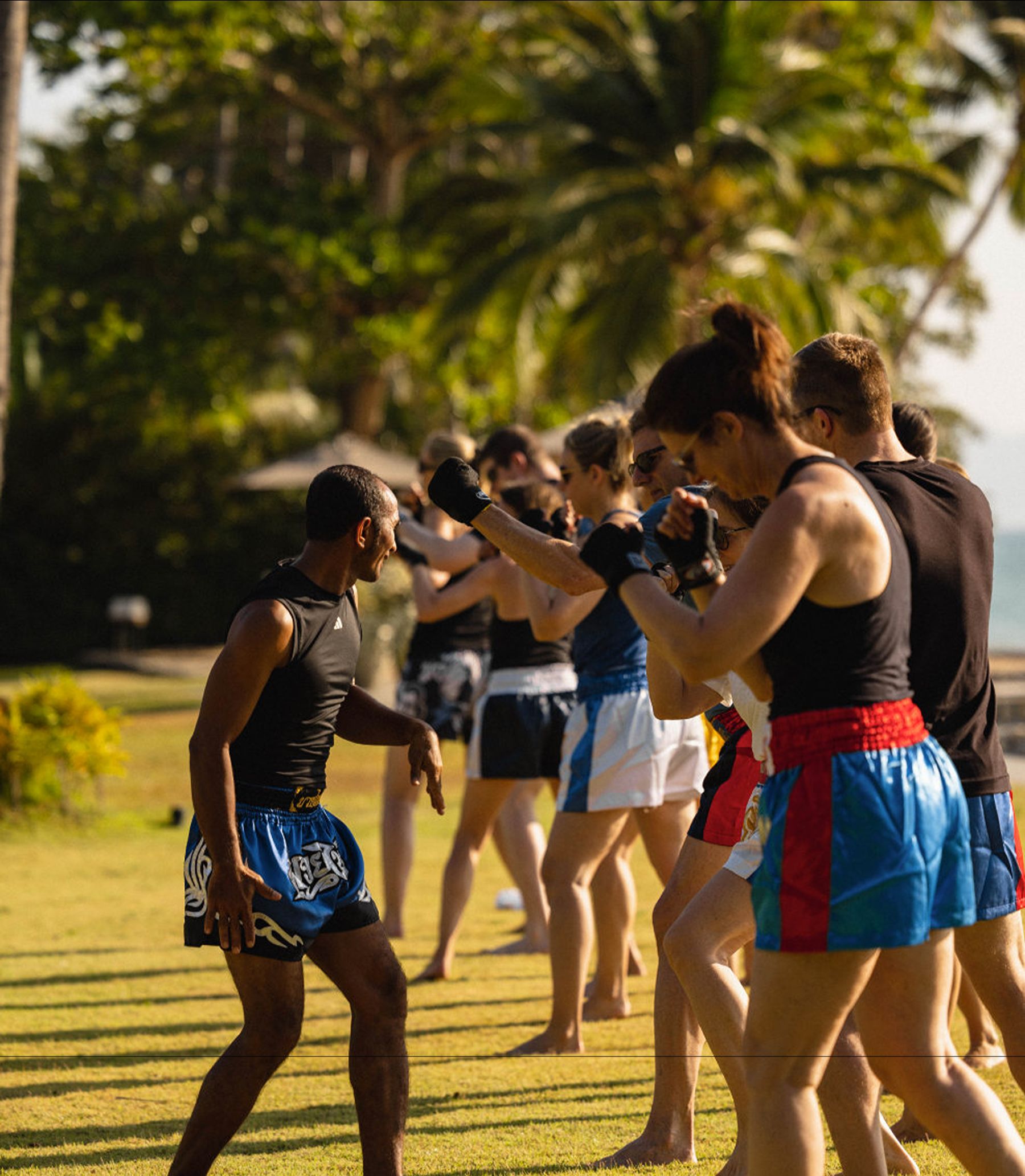 Muay Thai boxing class at ANI Thailand