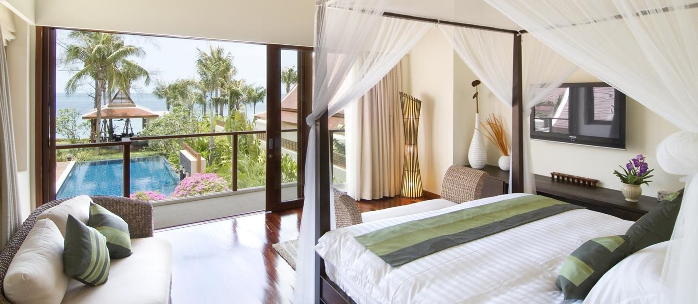 open double bedroom in baan samlarn, thailand