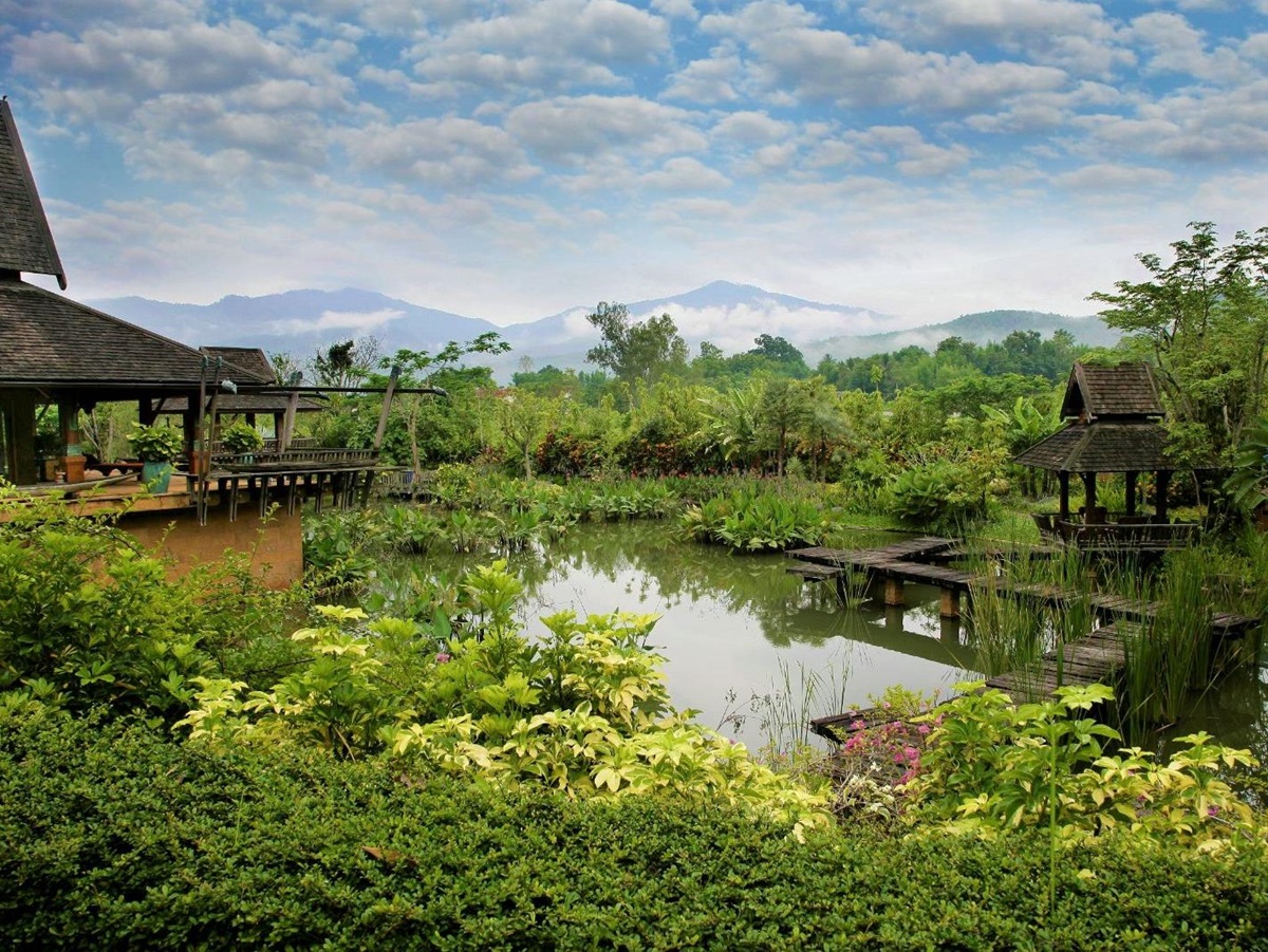 Pavilion view from Howie's HomeStay in Chiang Mai, Thailand