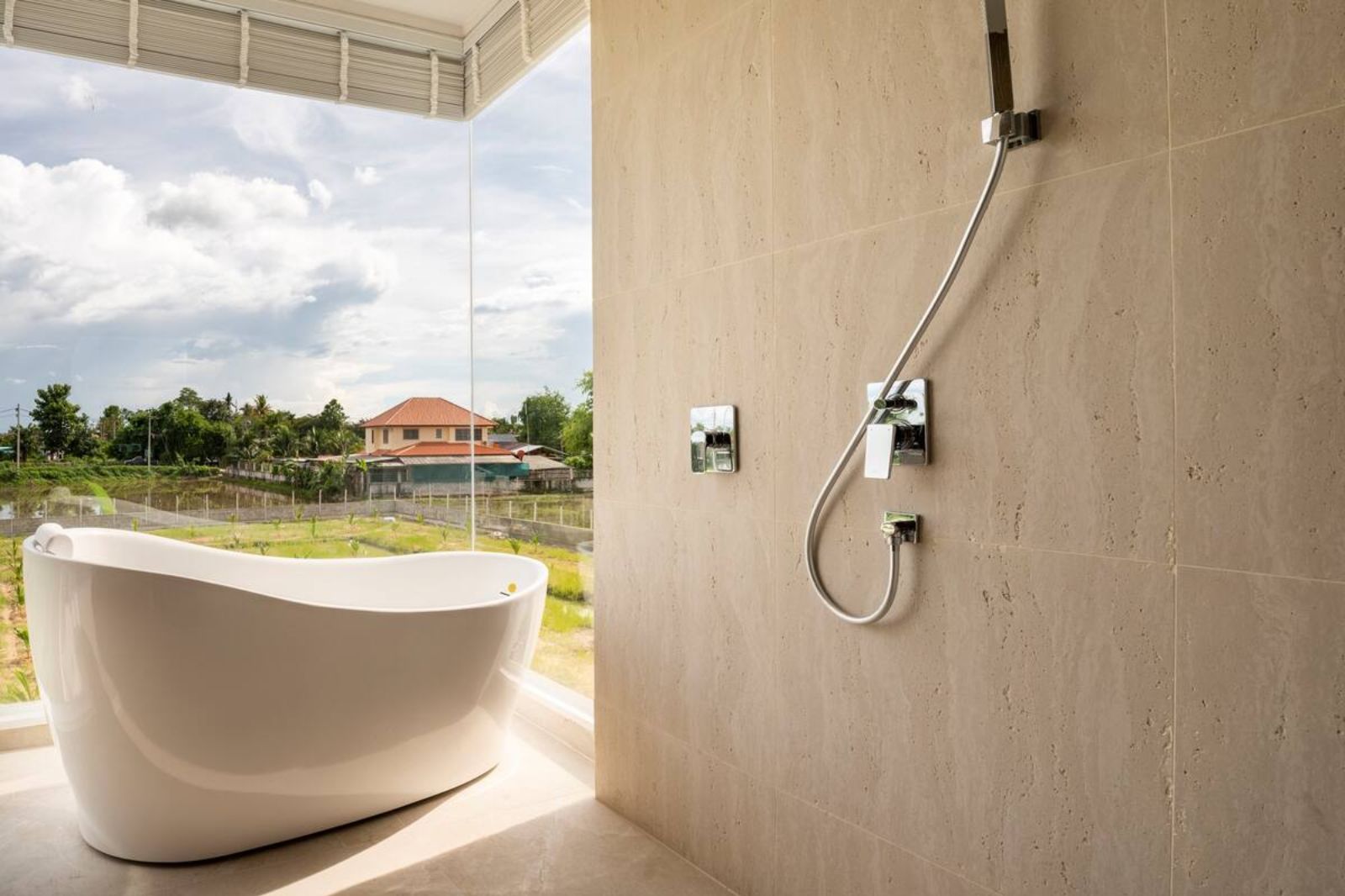 Guest suite bathroom at Palm Villa in Thailand's Chiang Mai region
