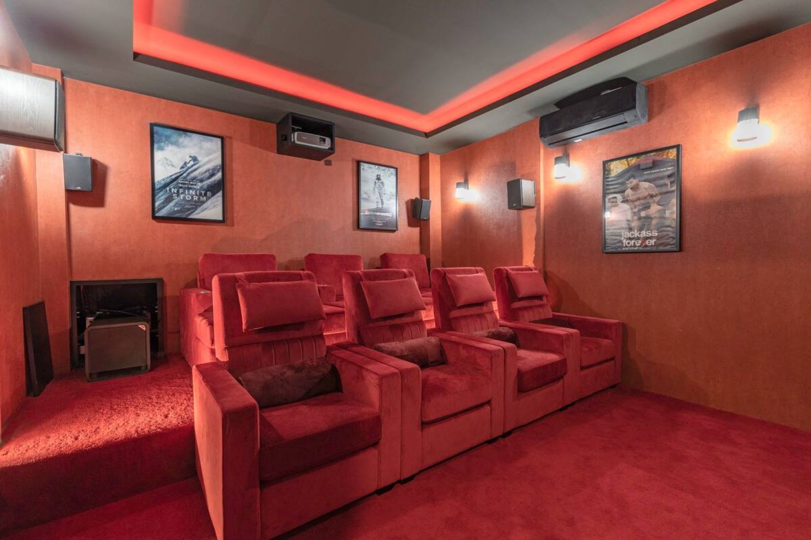 Theatre room at Palm Villa in Thailand's Chiang Mai region