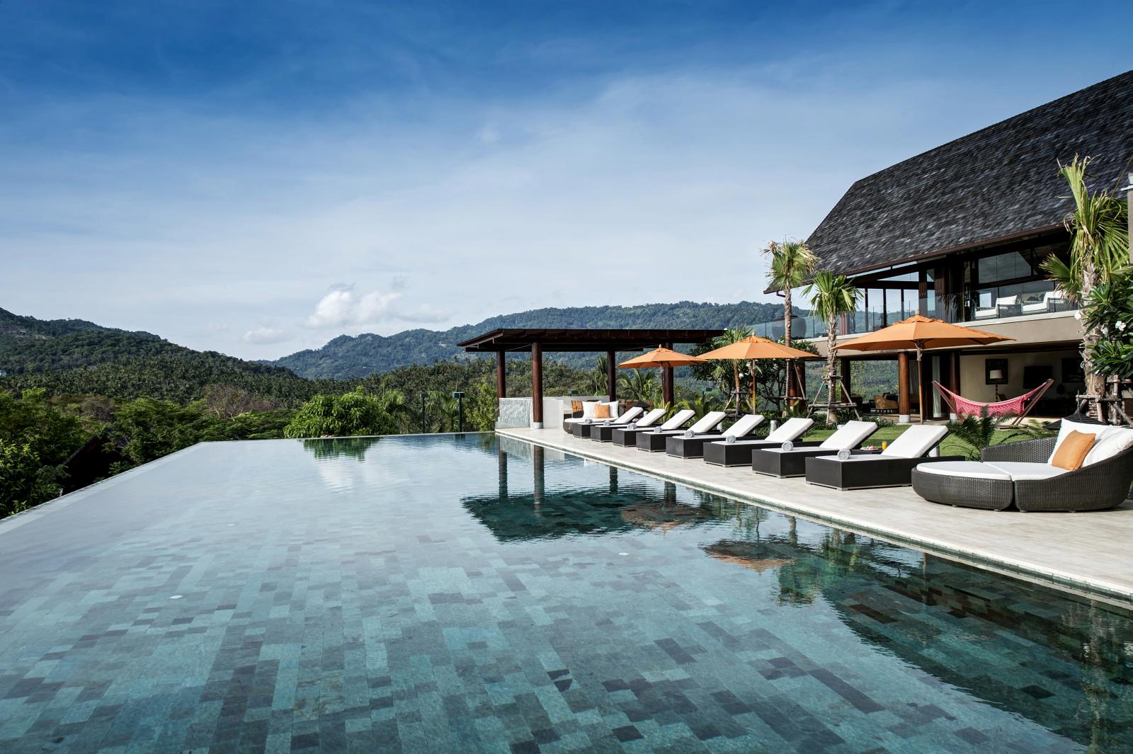 swimming pool of praana residence, thailand