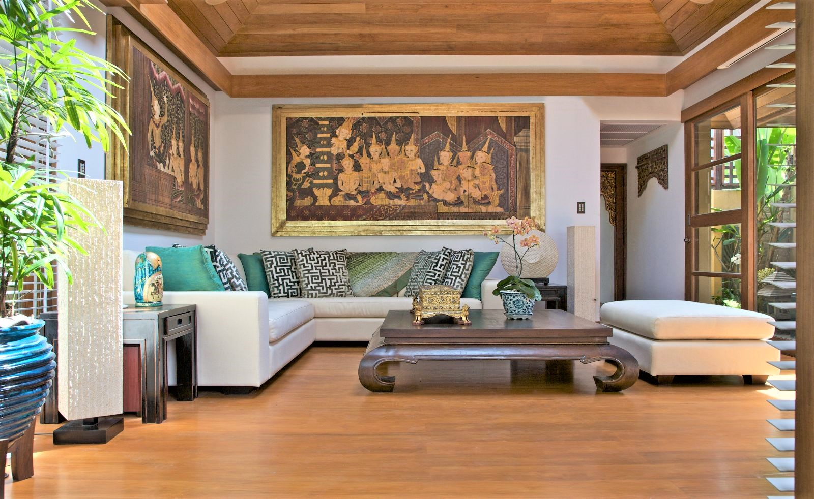 Lounge area at Upni Duniya in Thailand