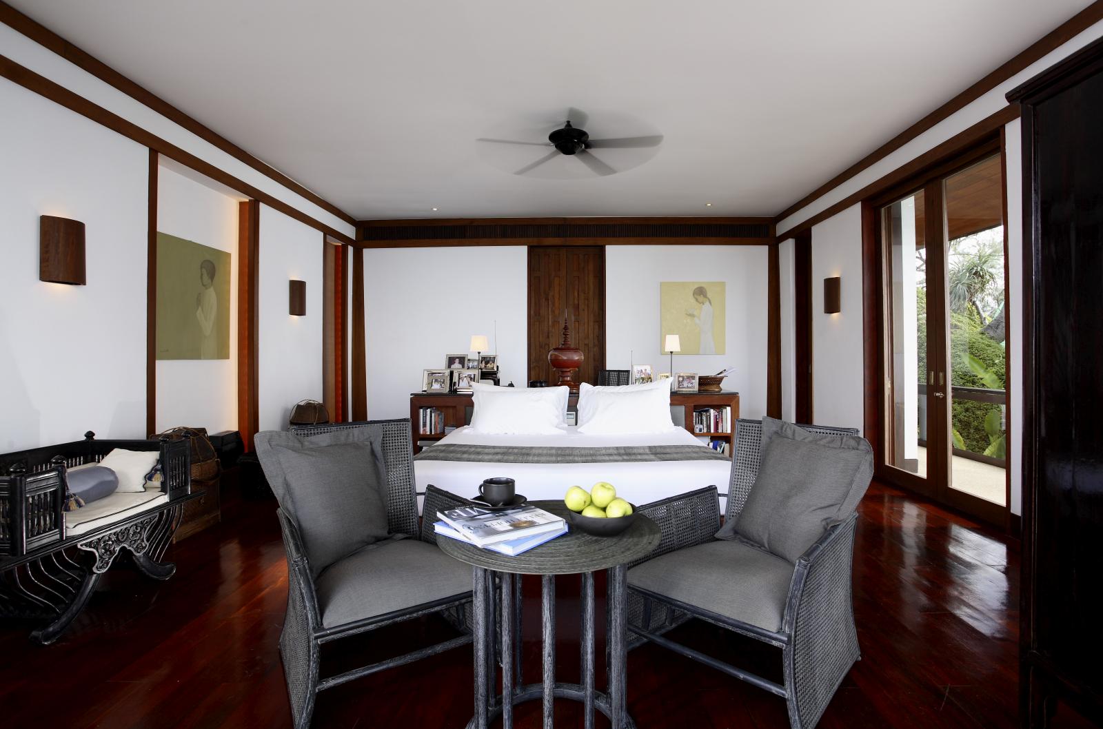 double bedroom of Villa Laemson, Thailand