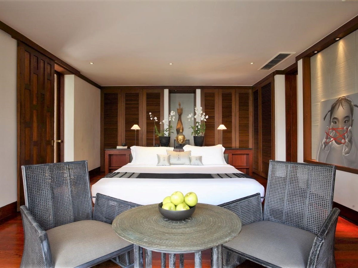 Guest bedroom at Villa Laemson on Phuket island in Thailand