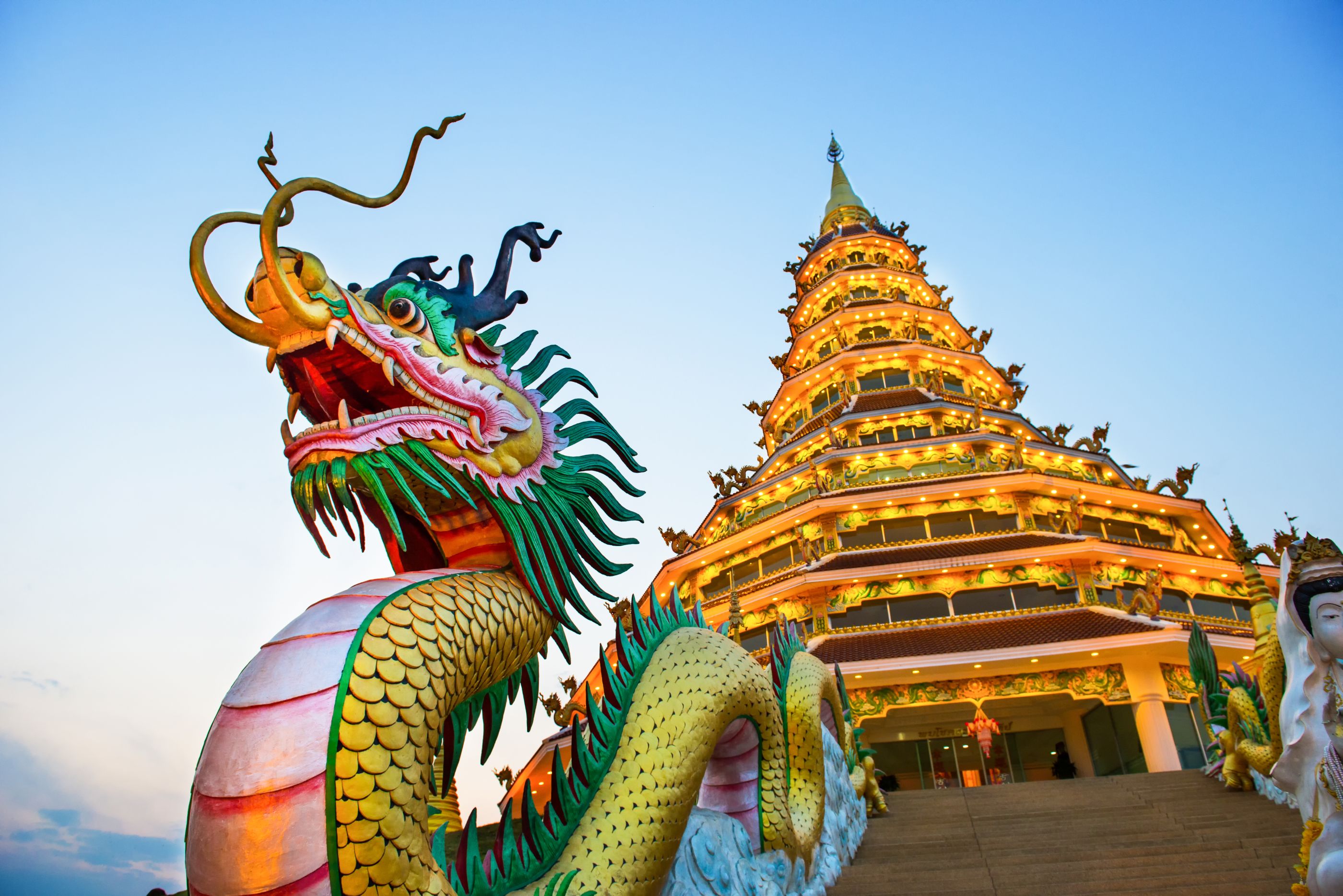 wat hyua pla kang chiang rai, thailand