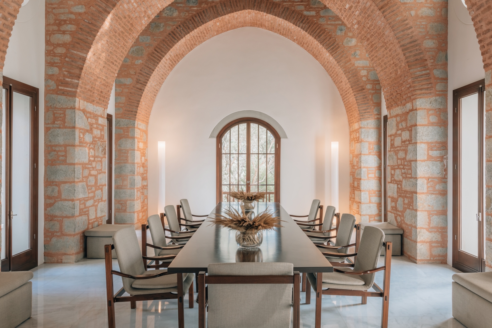 Dining in the wine cellar at luxury hotel Amanruya, Turkey