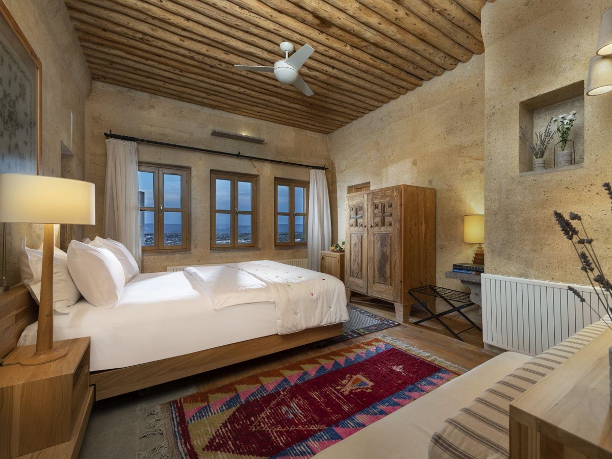 Guest room in the Argos in Cappadocia hotel Turkey