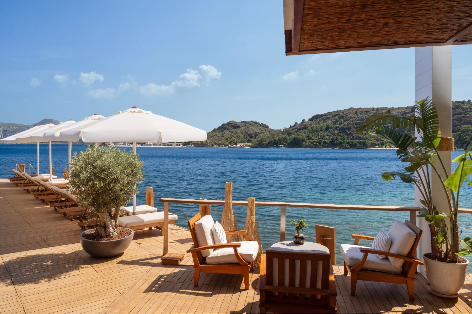 Deck of Capri Restaurant at D-Maris Bay in Turkey