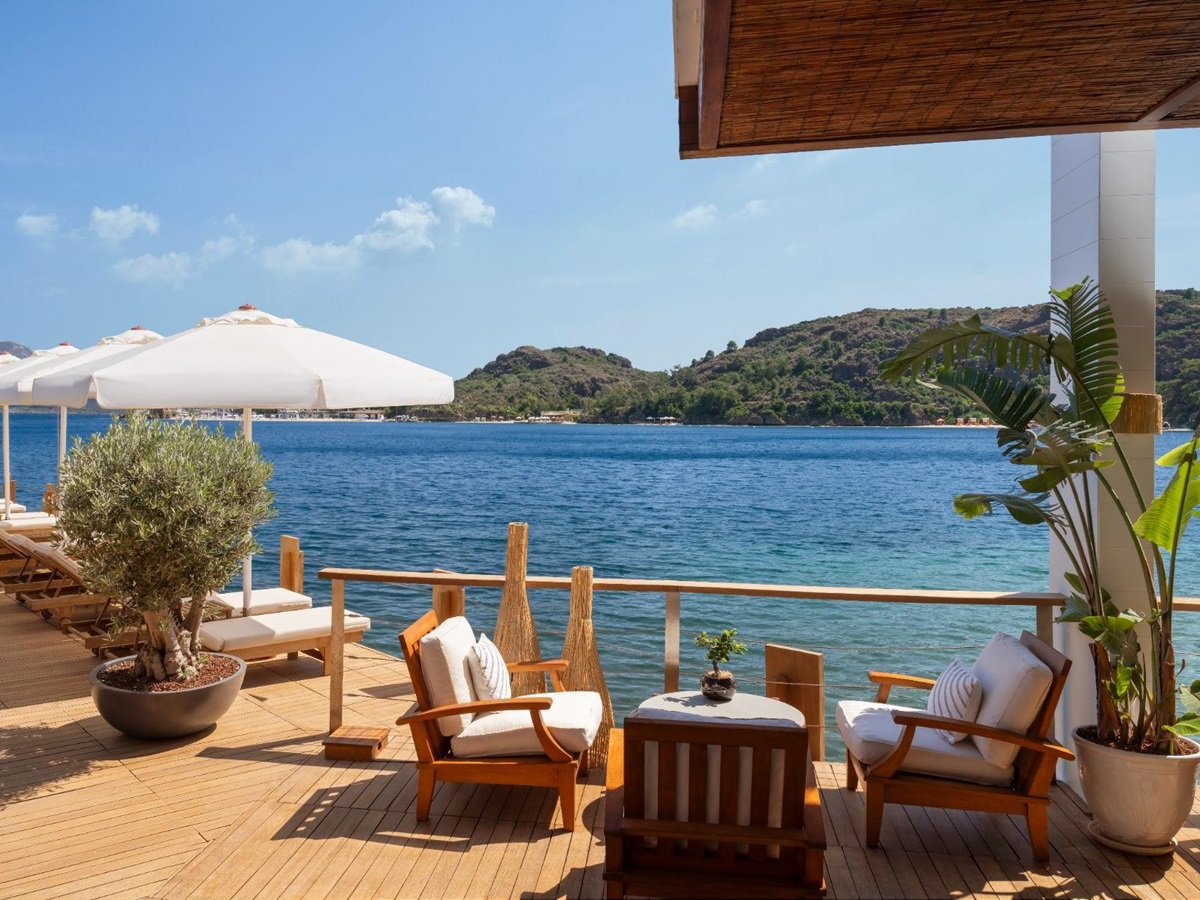 Deck of Capri Restaurant at D-Maris Bay in Turkey
