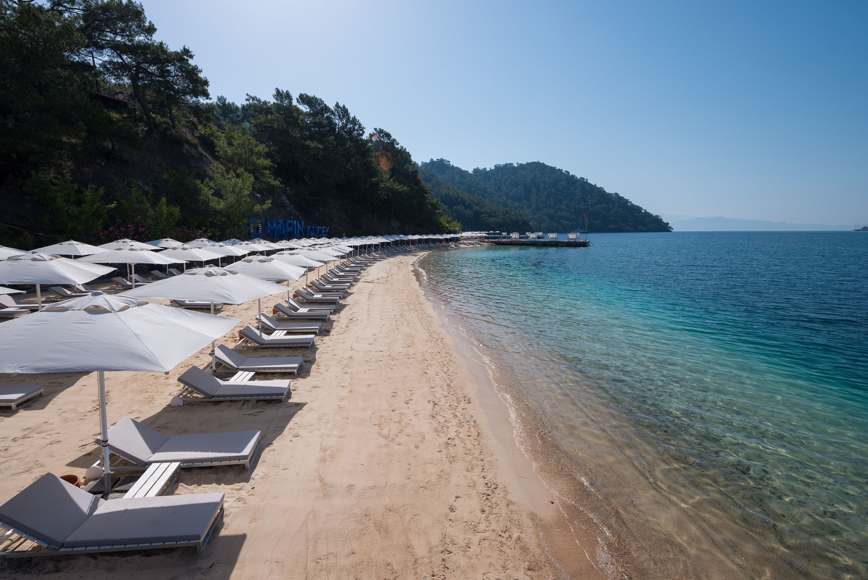 Beach at D-Resort Gocek, Turkey