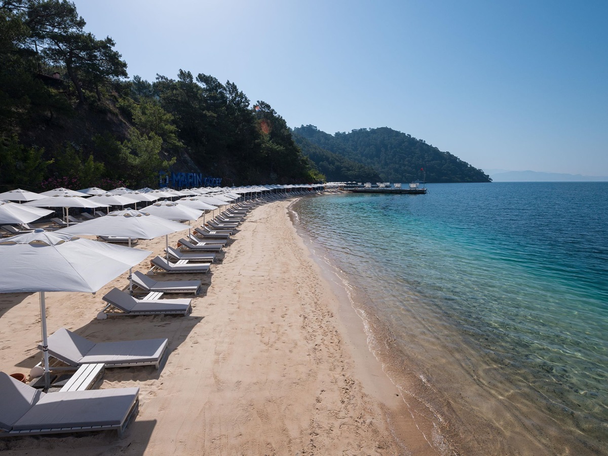 Beach at D-Resort Gocek, Turkey