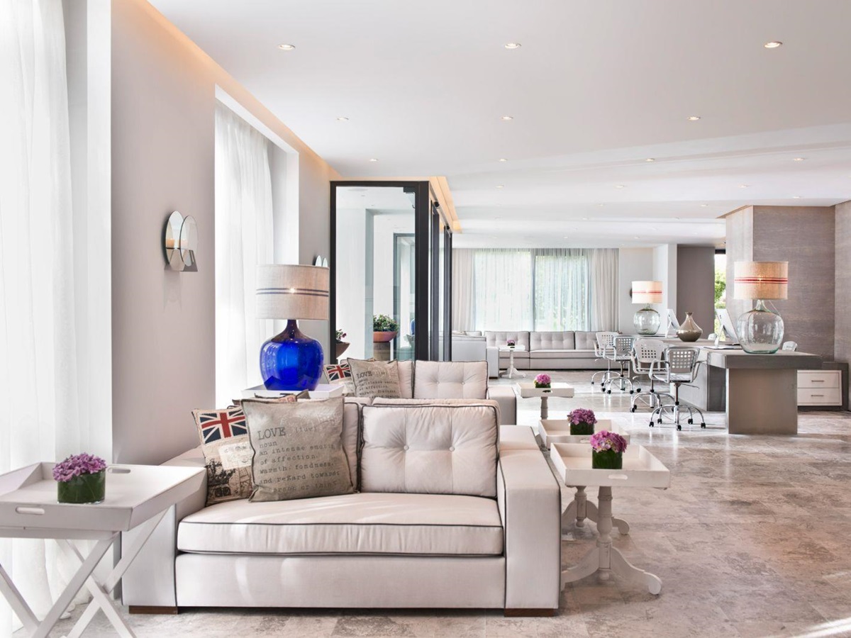 Guest suite lounge and seating at at D Resort Gocek in Turkey