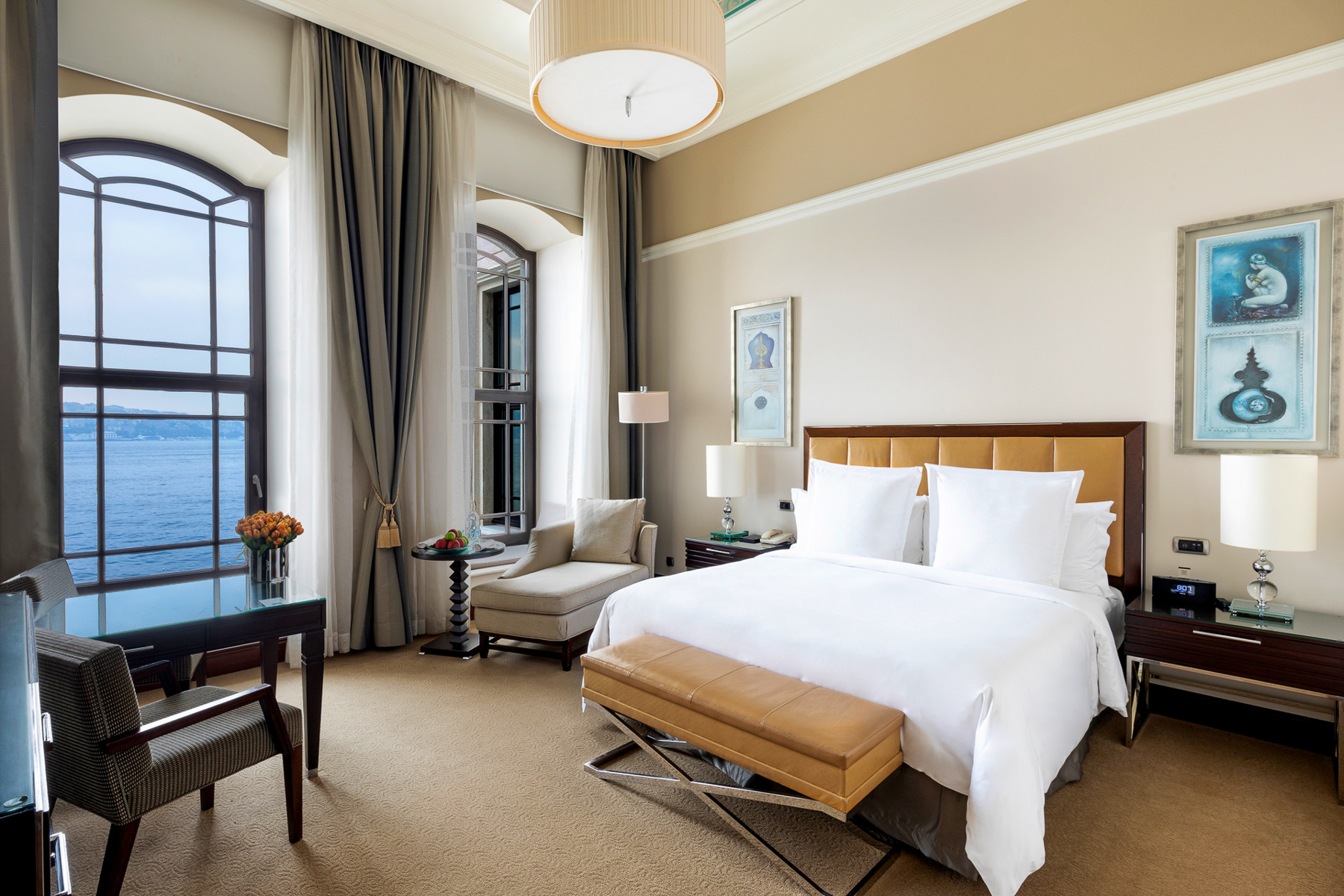 Bedroom at Four Seasons at the Bosphorus in Turkey