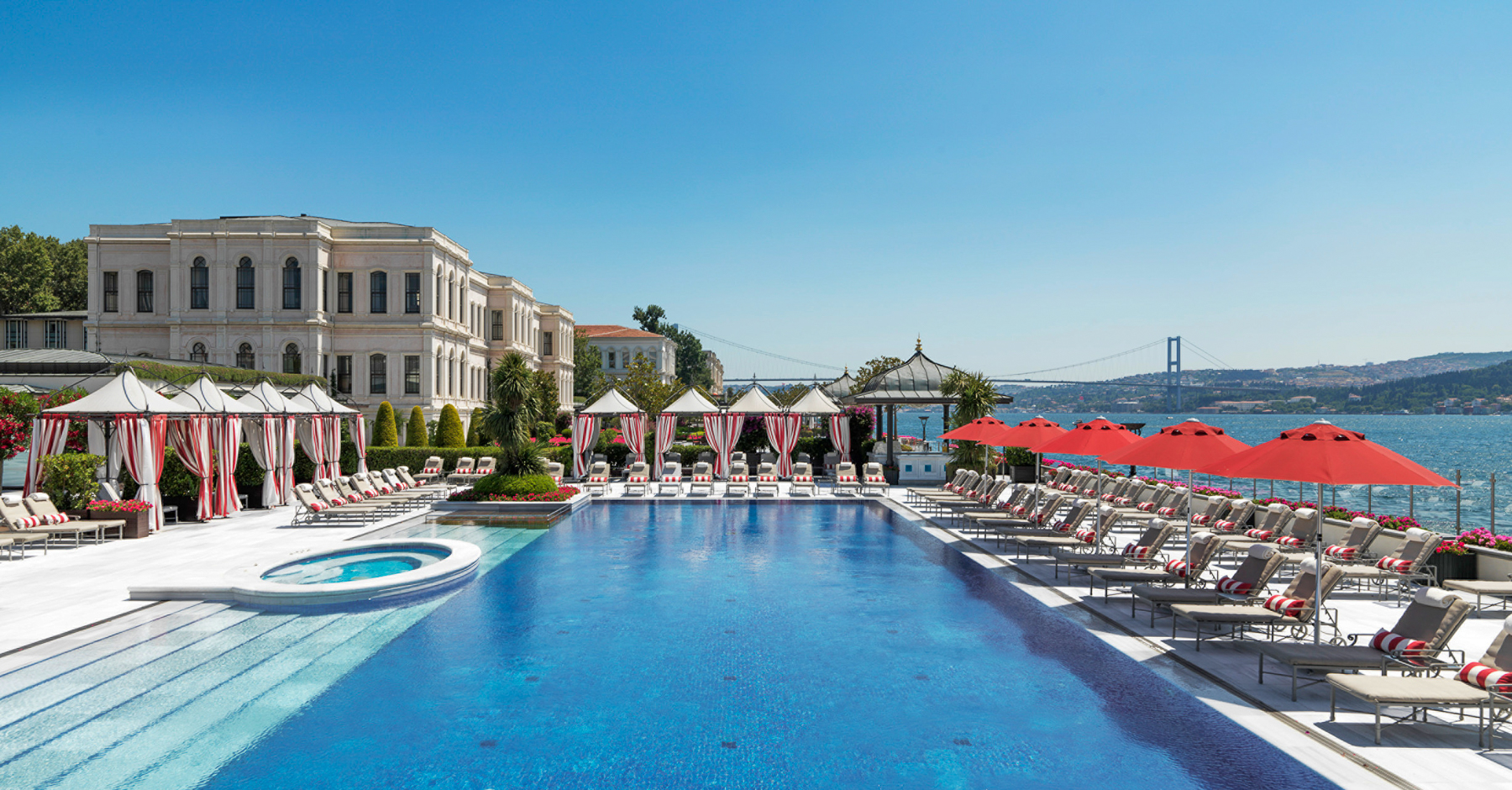 Swimming pool at Four Seasons Bosphorus in Turkey
