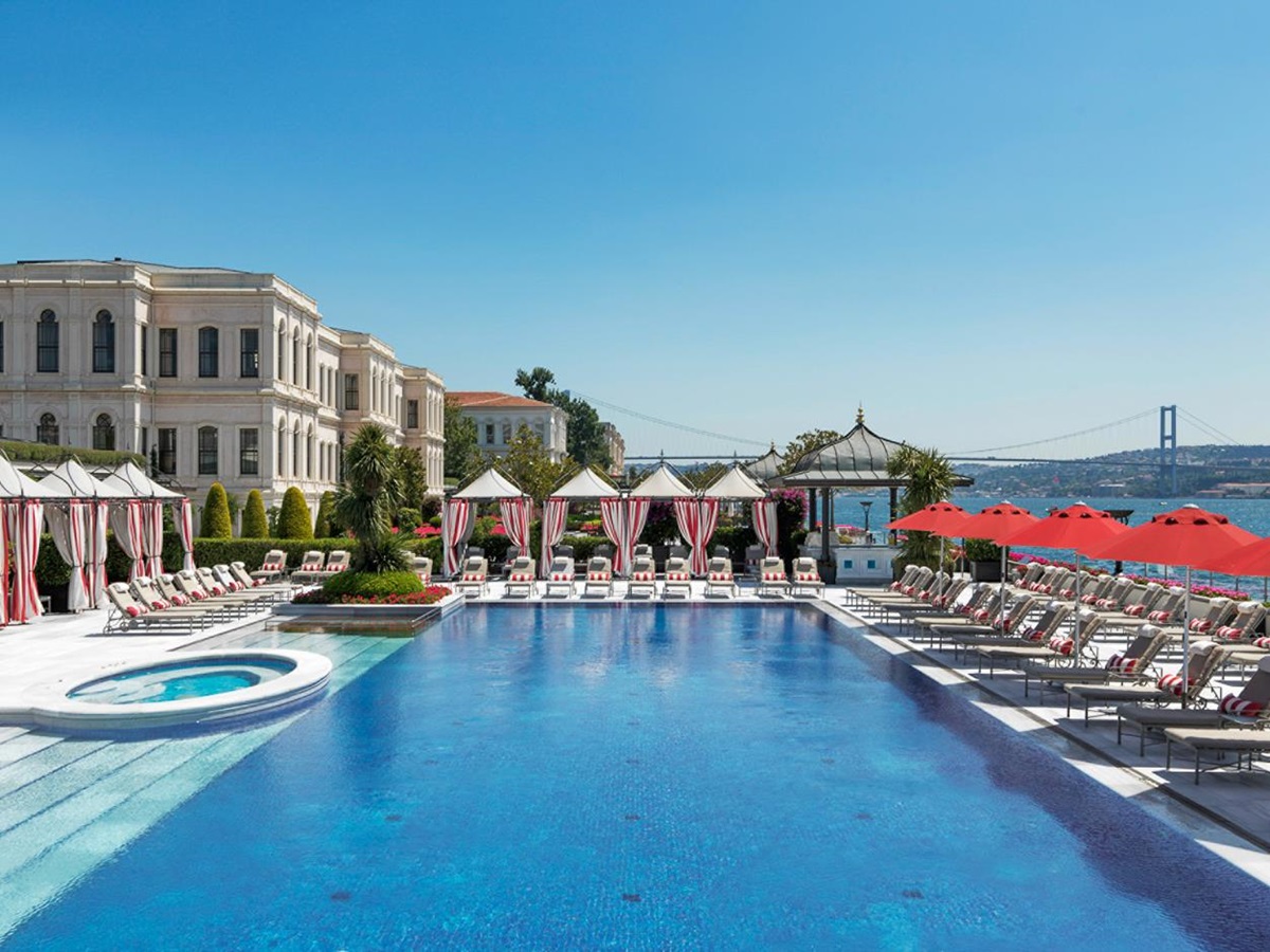 Swimming pool at Four Seasons Bosphorus in Turkey