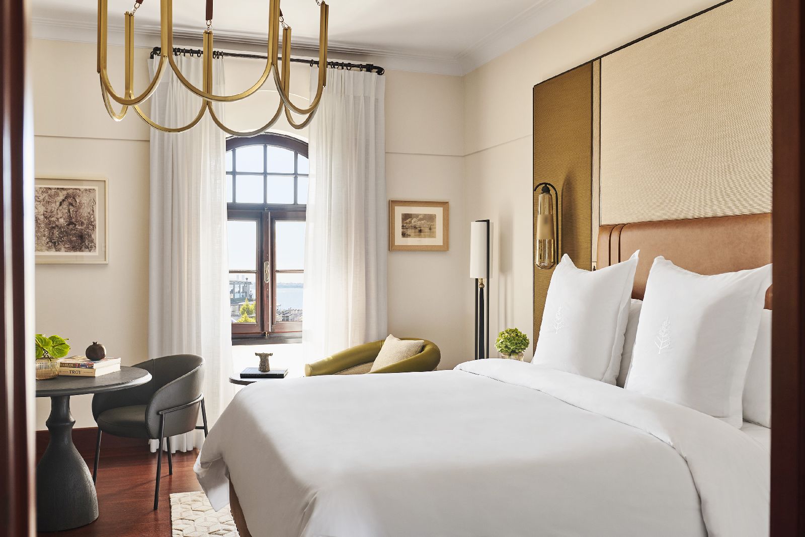 Comfortable guest room at the Four Seasons Istanbul Sultanahmet in Turkey