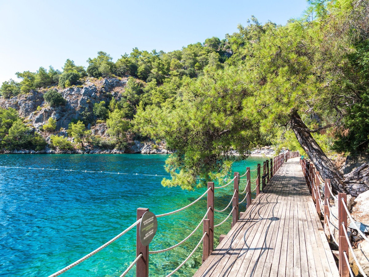 Silent beach near Hillside Beach Club, Turkey