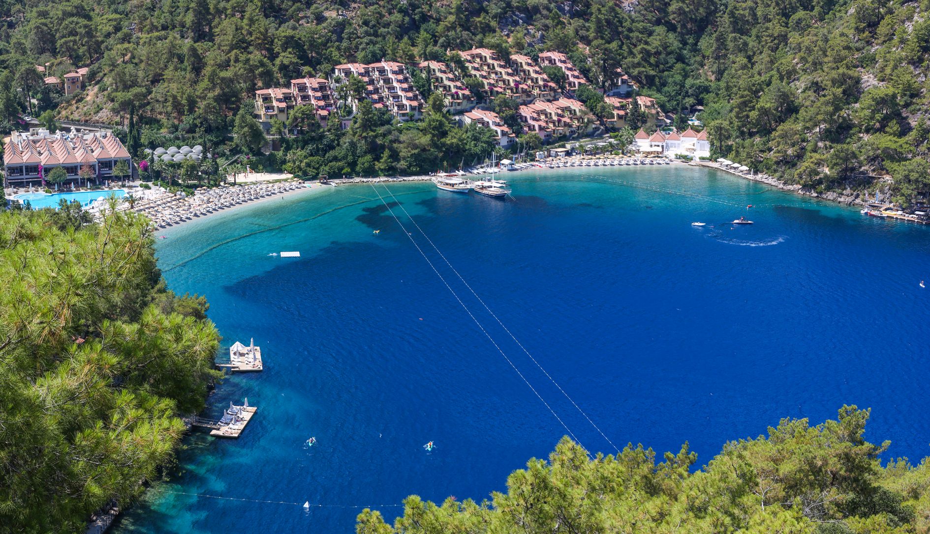 Aerial view of Hillside Beach Club, Turkey