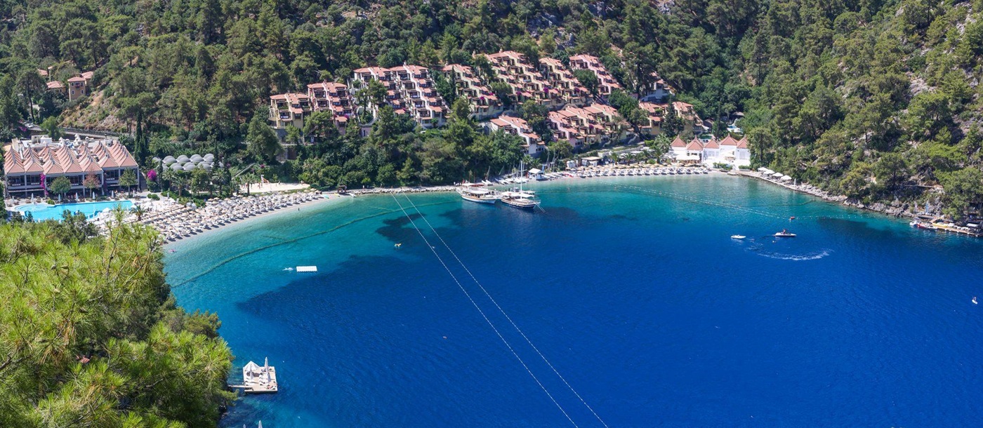 Aerial view of Hillside Beach Club, Turkey